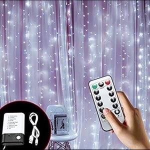100FT LED Lights 8 Modes Remote Control 9.8x9.8Ft